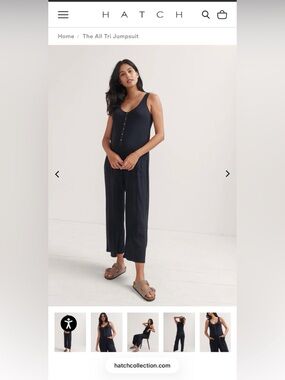 Hatch Maternity Pointelle Jumpsuit